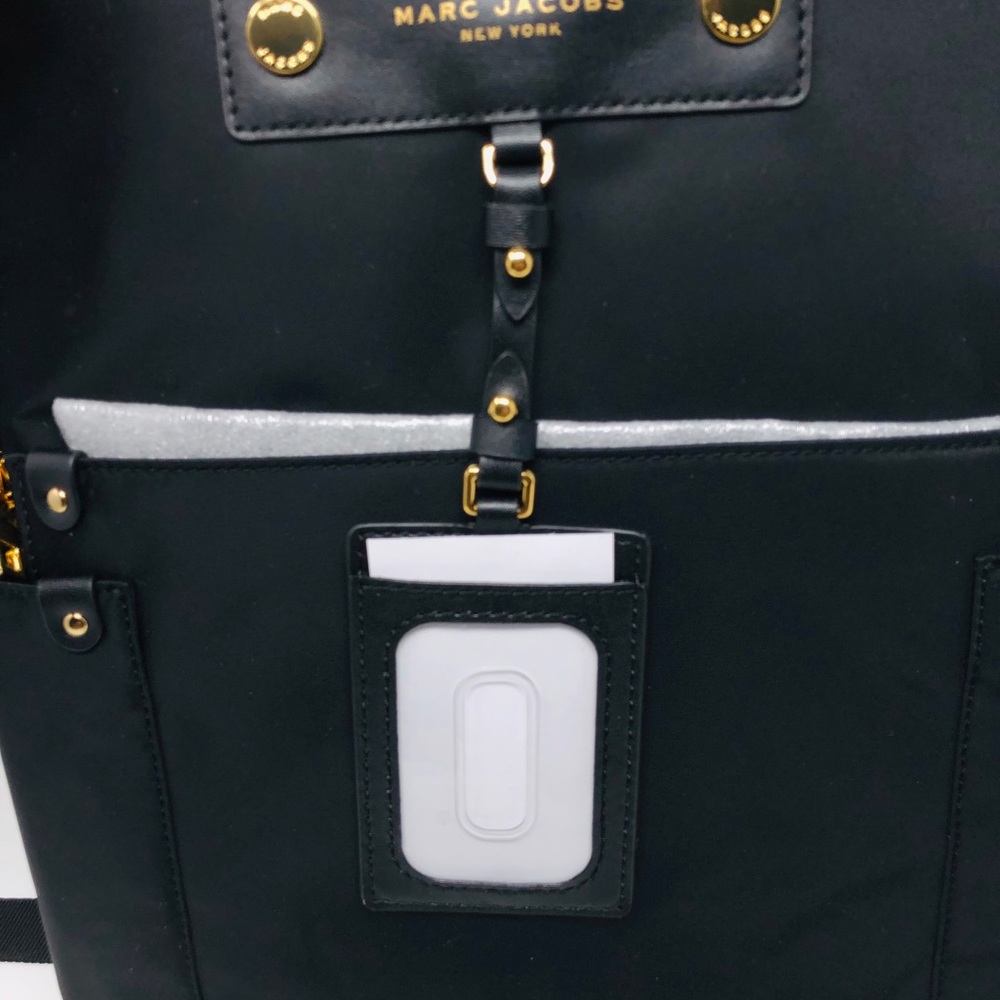 Marc Jacobs Nylon Black and Gold Backpack - Picture 4 of 6